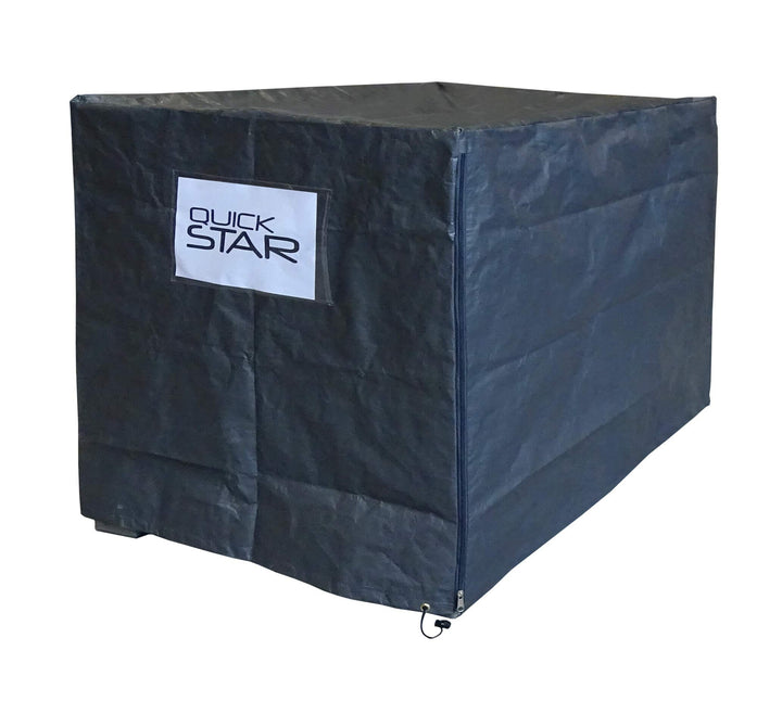 QUICK STAR 5x Gitterbox Abdeckung 125x85x87cm Grau PE Gewebefolie Schutzhülle Abdeckplane Staubschut