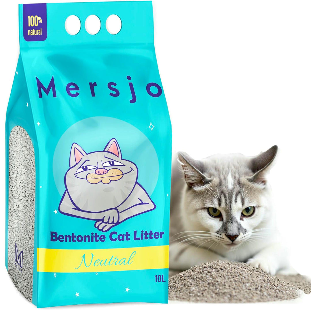 Nuetral Bentonitstreu 10L – Natürliche Katzenstreu mit pH-Gesundheitsindikator, Staubfrei, Starke Kl