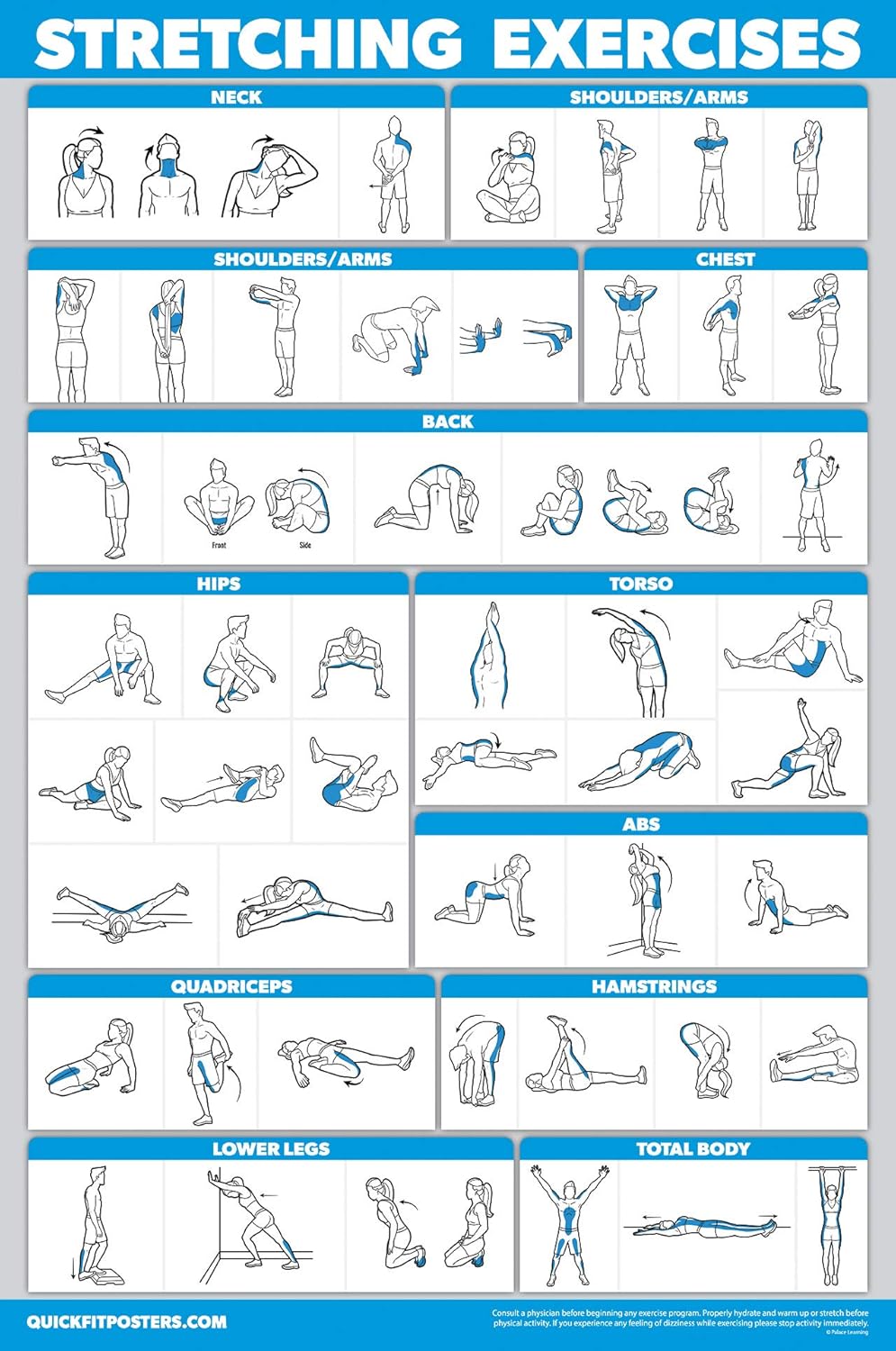 QuickFit Übungsposter-Set, Hantel-Volumen 1 & 2, Suspension, Kugelhantel, Widerstandsbänder, Stretch