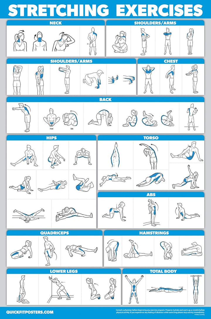 QuickFit Übungsposter-Set, Hantel-Volumen 1 & 2, Suspension, Kugelhantel, Widerstandsbänder, Stretch