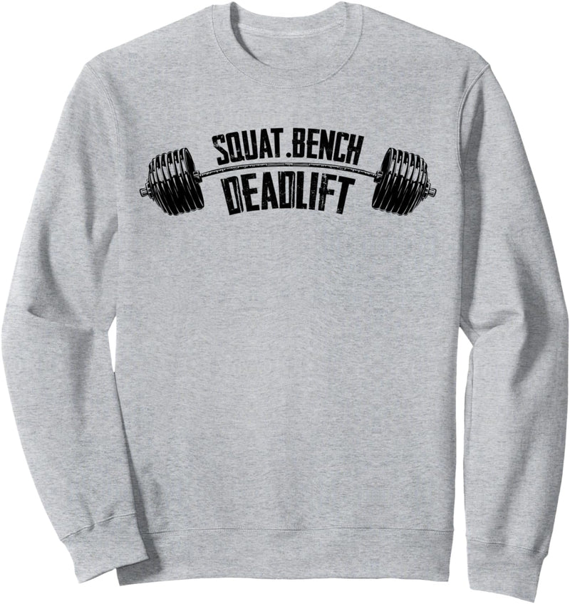 Barbell Fitness Weightlifting Squat Bench Deadlift Gym Sweatshirt