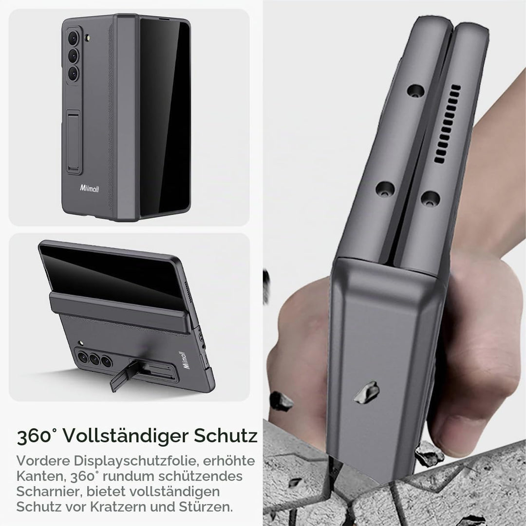 Miimall Kompatibel mit Samsung Galaxy Z Fold 6 Hülle mit Displayschutz Anti-Peeping+Magnetischer Sch