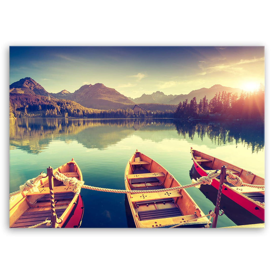 ge Bildet Bild auf Leinwand | Landschaftsbilder - Tatra Nationalpark in der Slowakei D in 70x50 cm a
