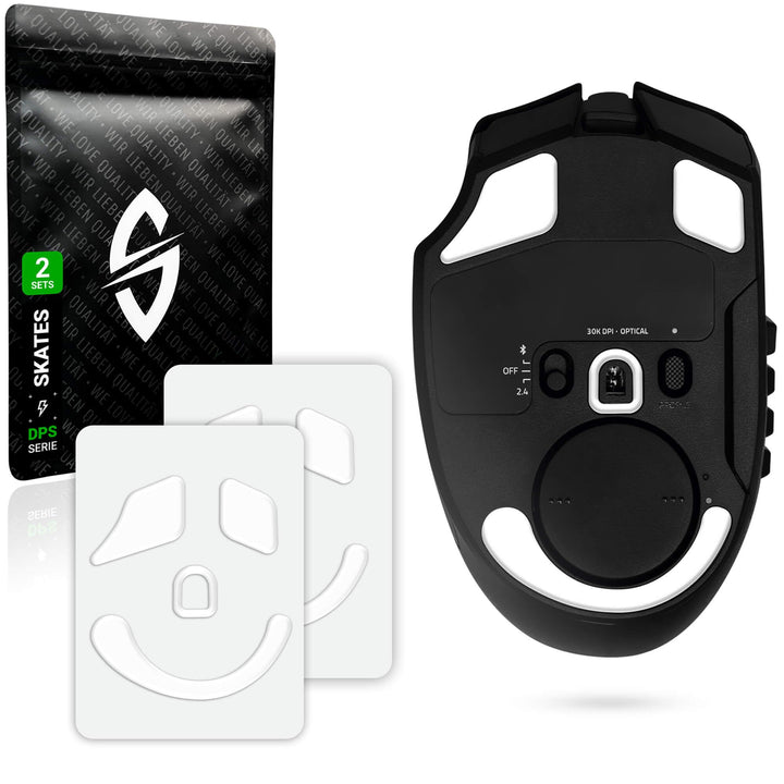 SensoryBoost DPS Glides (2er Set) kompatibel mit Razer Naga V2 Pro - Ultra Schnell, Abgerundet, Lang