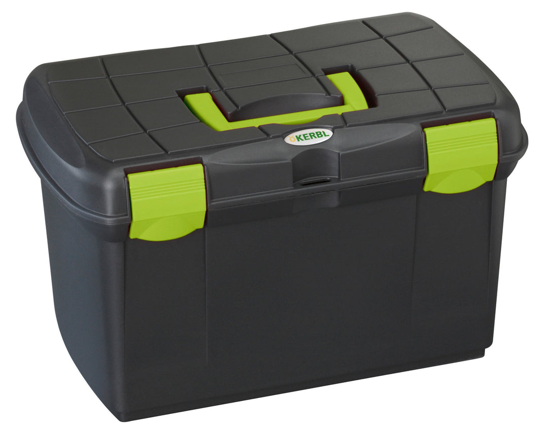 Kerbl M Protack Putzbox Medium 161-Schwarz/Pistachio-Schwarz/Pistazie, Clear, Unisex