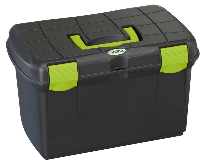 Kerbl M Protack Putzbox Medium 161-Schwarz/Pistachio-Schwarz/Pistazie, Clear, Unisex