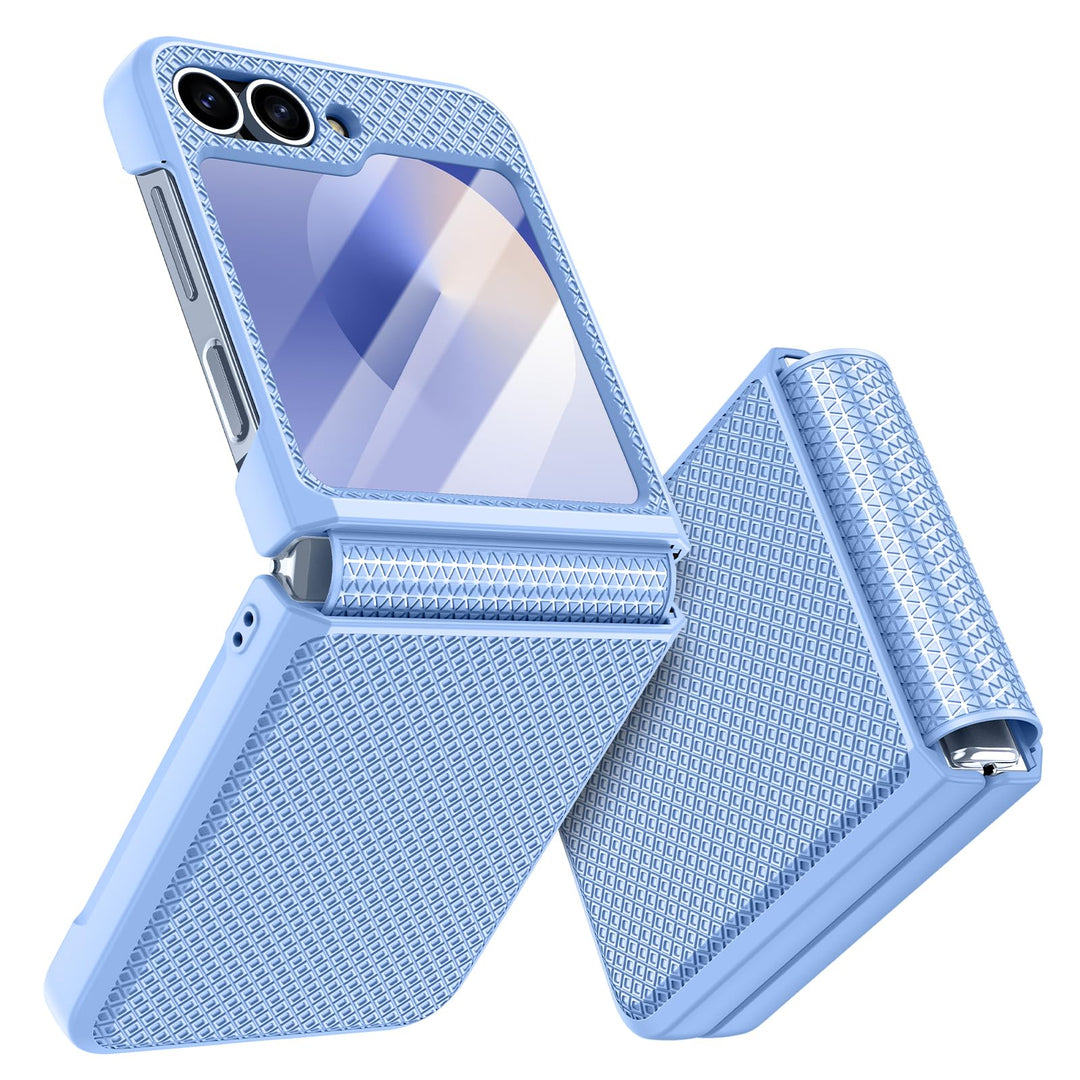 Doeshine für Samsung Galaxy Flip 6/Z Flip 7 FE Hülle [Not for Flip 7] mit Scharnierschutz & Displays