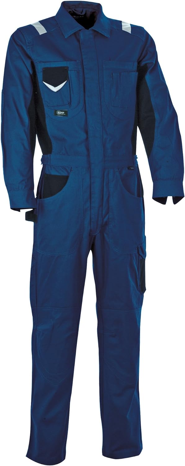 Cofra Overall Pit-Stop V005-0-02 Mechaniker Arbeitsoverall 56, 40-00V00502-56 Navy / Black 56, Navy