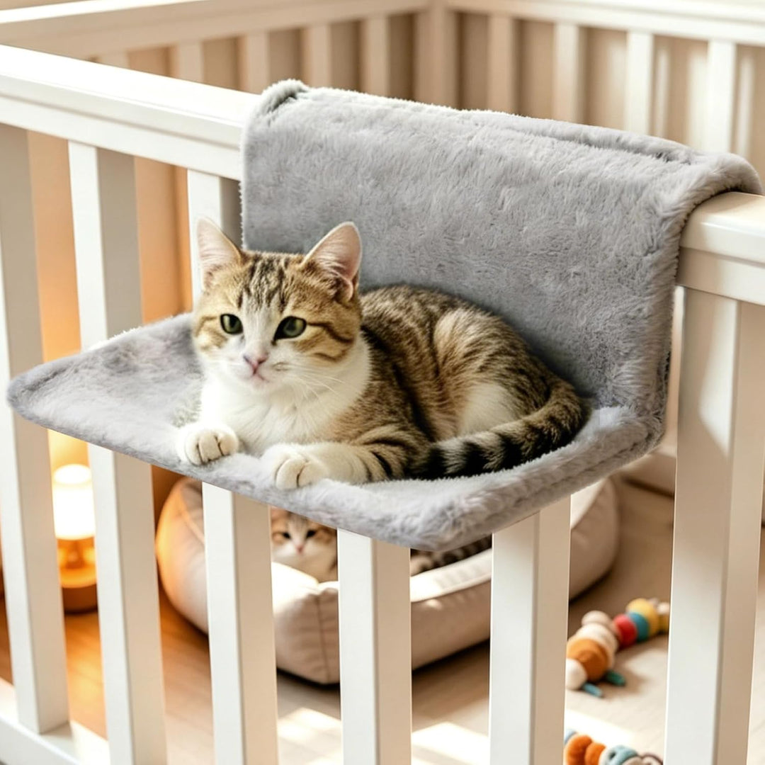 Katzenbett für Heizung Flauschig Katzenhängematte Katzenheizungsliege Katzen Hängematte Heizkörper F