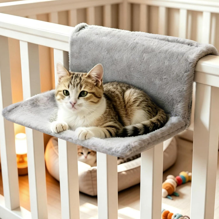 Katzenbett für Heizung Flauschig Katzenhängematte Katzenheizungsliege Katzen Hängematte Heizkörper F