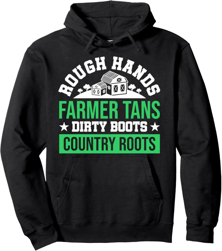 Landwirt Amerikanische Flagge Traktor Farmer Pullover Hoodie