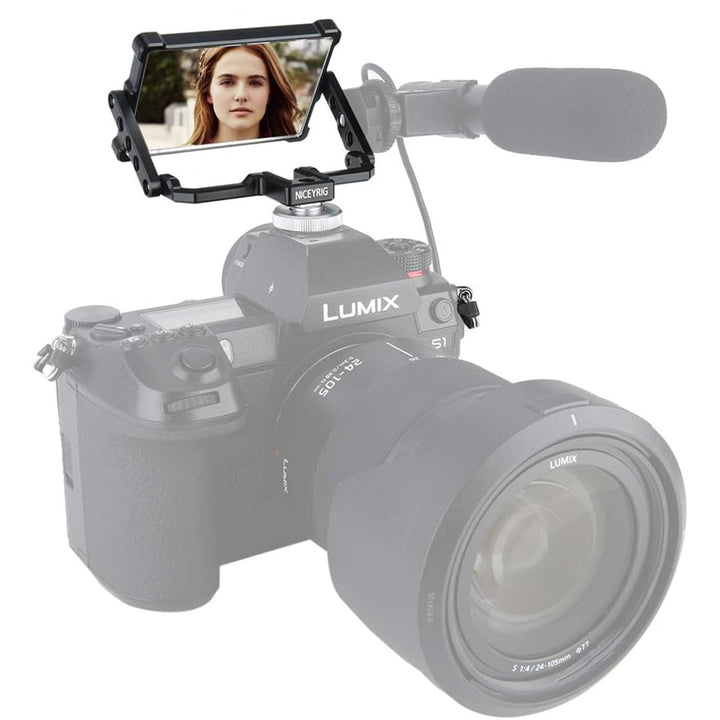 NICEYRIG Flip Screen Spiegelreflex Selfie Mirror für Kamera/Smartphone, Kamera-Flip-Bildschirm Faltb