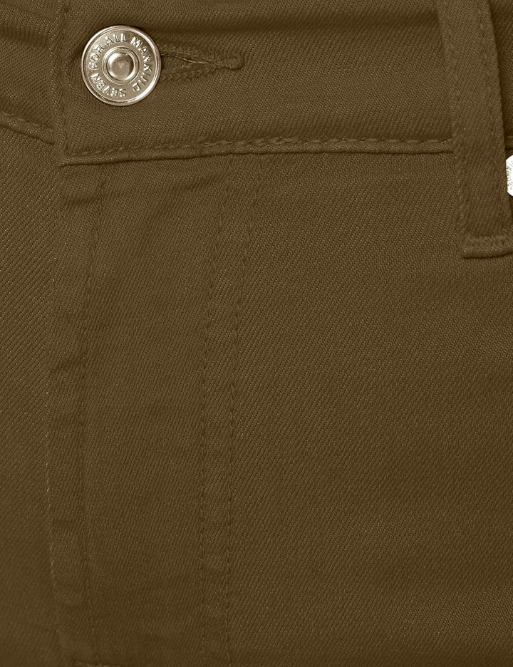 7 For All Mankind Damen Roxanne Ankle Casual Pants 23 Grün, 23 Grün