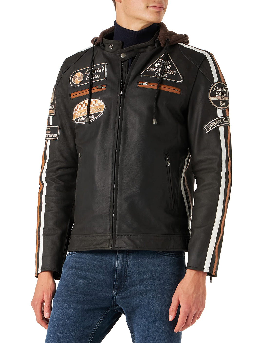 URBAN 5884 Unisex 58 Gents Motorradjacke (1er Pack) S Braun, S Braun
