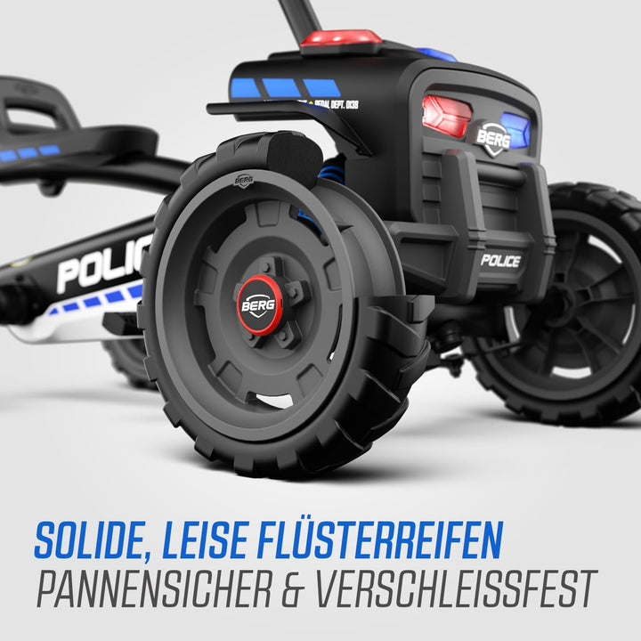 BERG Pedal-Gokart Buzzy Police, für Kinder ab 2 Jahren, mit Soundbox, Police