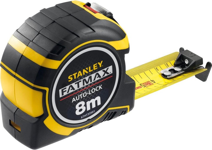 Stanley FatMax Bandmass PRO Autolock XTHT0-33501 (8 m Länge, 32 mm Klingenbreite, austauschbare Hake