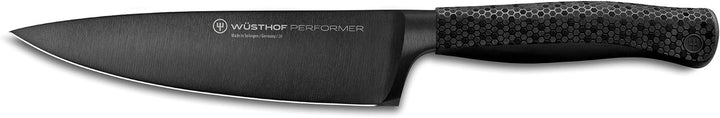 WÜSTHOF Performer Kochmesser 16 cm, Schwarz,silber Kochmesser, 16 cm Klinge Single, Kochmesser, 16 c