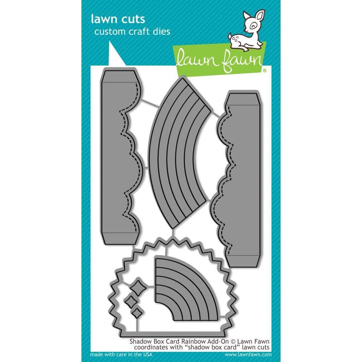 Lawn Fawn, Lawn cuts/Stanzschablone, Shadow Box Card Rainbow add-on