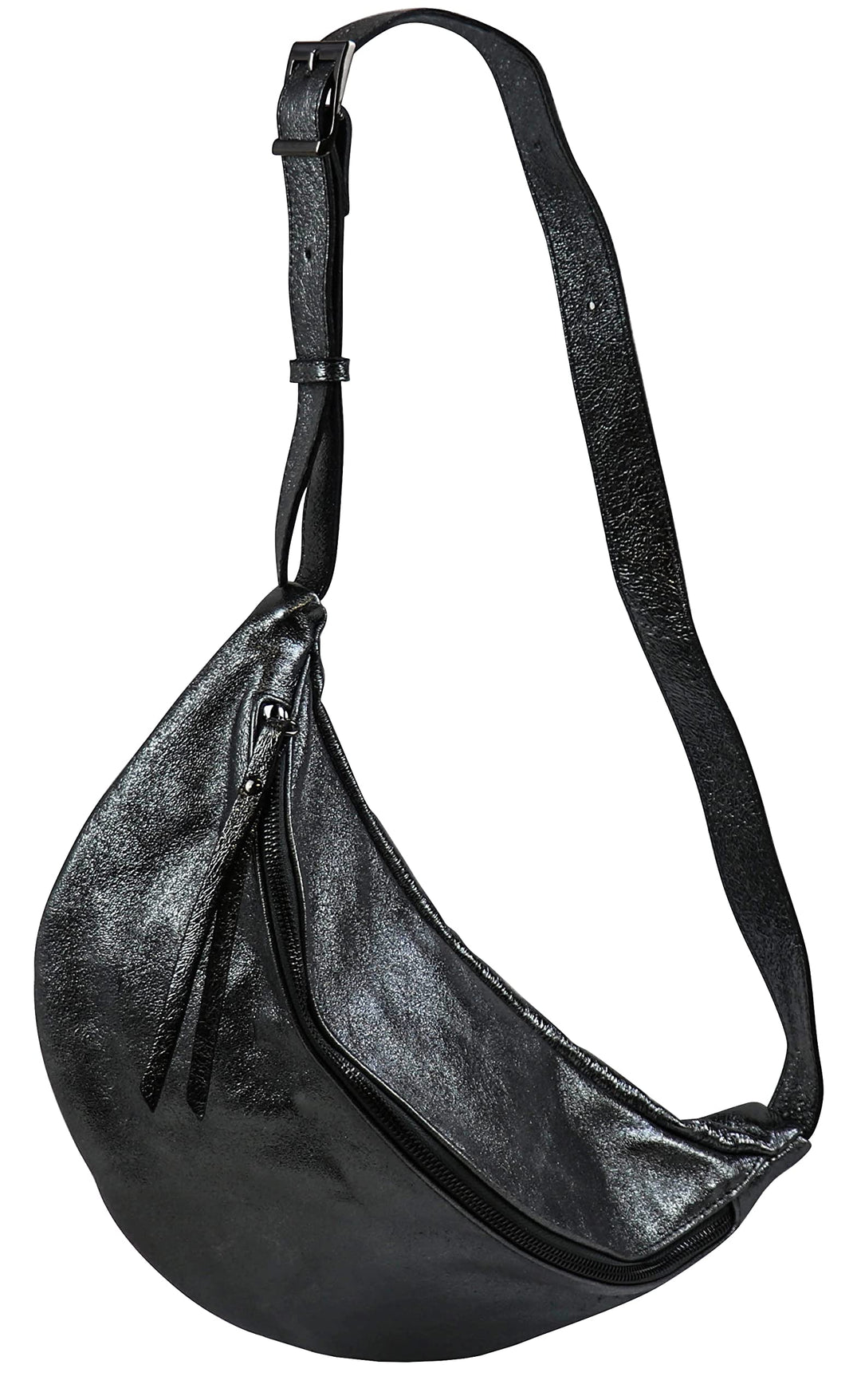 SH Leder echt Leder Damen unisex Brusttasche für Festival Reise mittelgross Hüfttasche Crossbody Bag