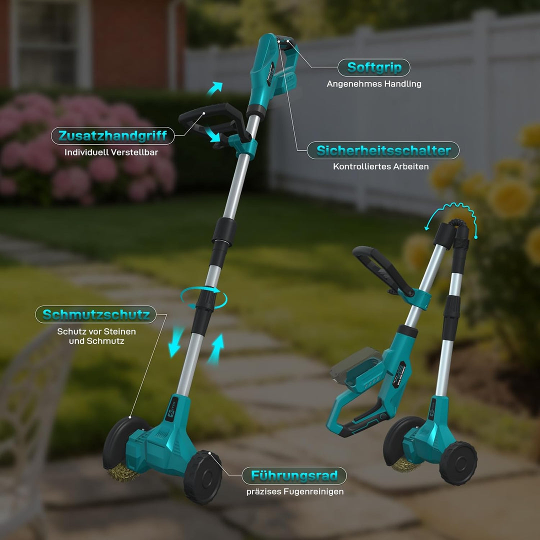 ohyes Akku-Fugenreiniger Kompatibel mit Makita 18v B Series Batterie mit verstellbarem Teleskopführu