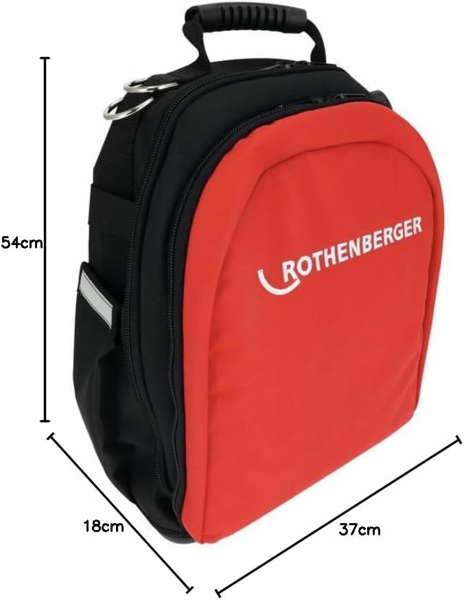 Rothenberger Profi-Werkzeugset 34-tlg. I Werkzeugrucksack für Heizung, Sanitär, Klima I mit Wasserpu
