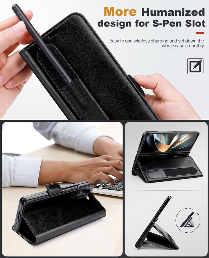 OCASE Aktualisierte Version Hülle Samsung Galaxy Z Fold 5 5G Handyhülle [mit S Pen Halter] [Vorderse