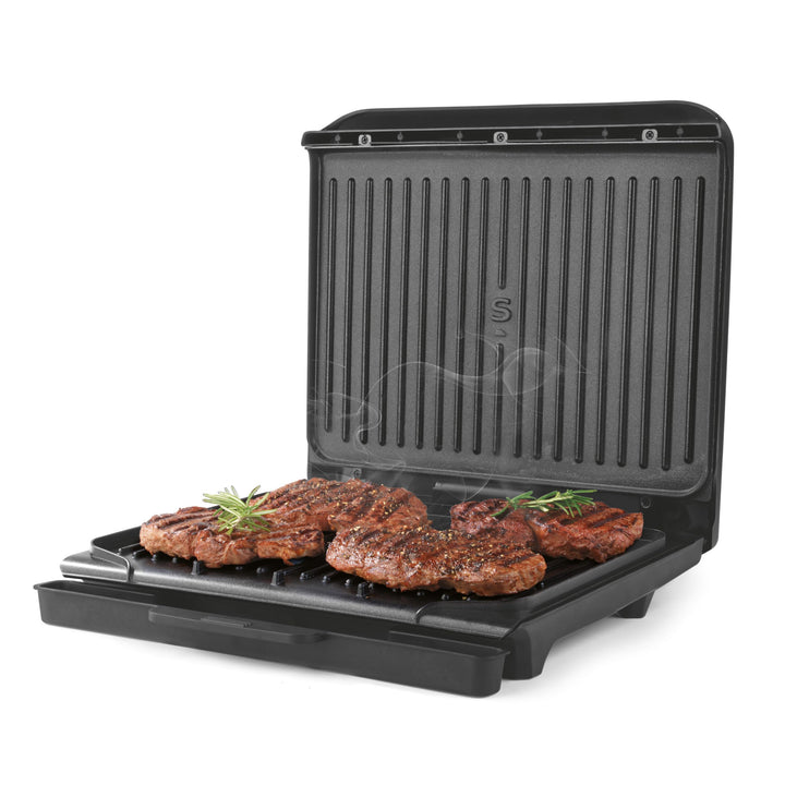 Salter ActiGrill Familie – 8 Portionen grosser Gesundheitsgrill, schwimmendes Scharnier für dickere