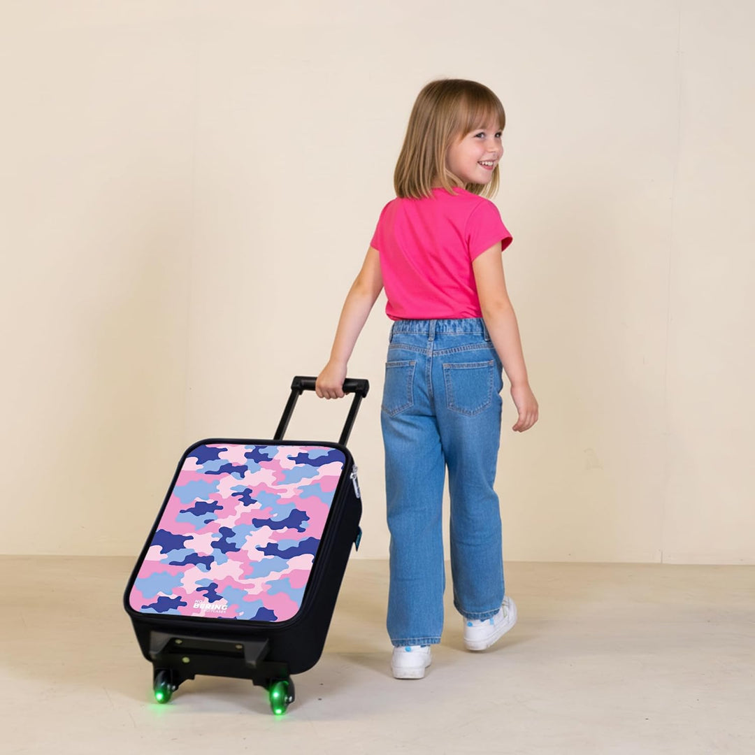 NoBoringSuitcases.com® Kinderkoffer Klein Reise Trolley 48x31x19 cm Rollkoffer Kleiner Kinder Koffer