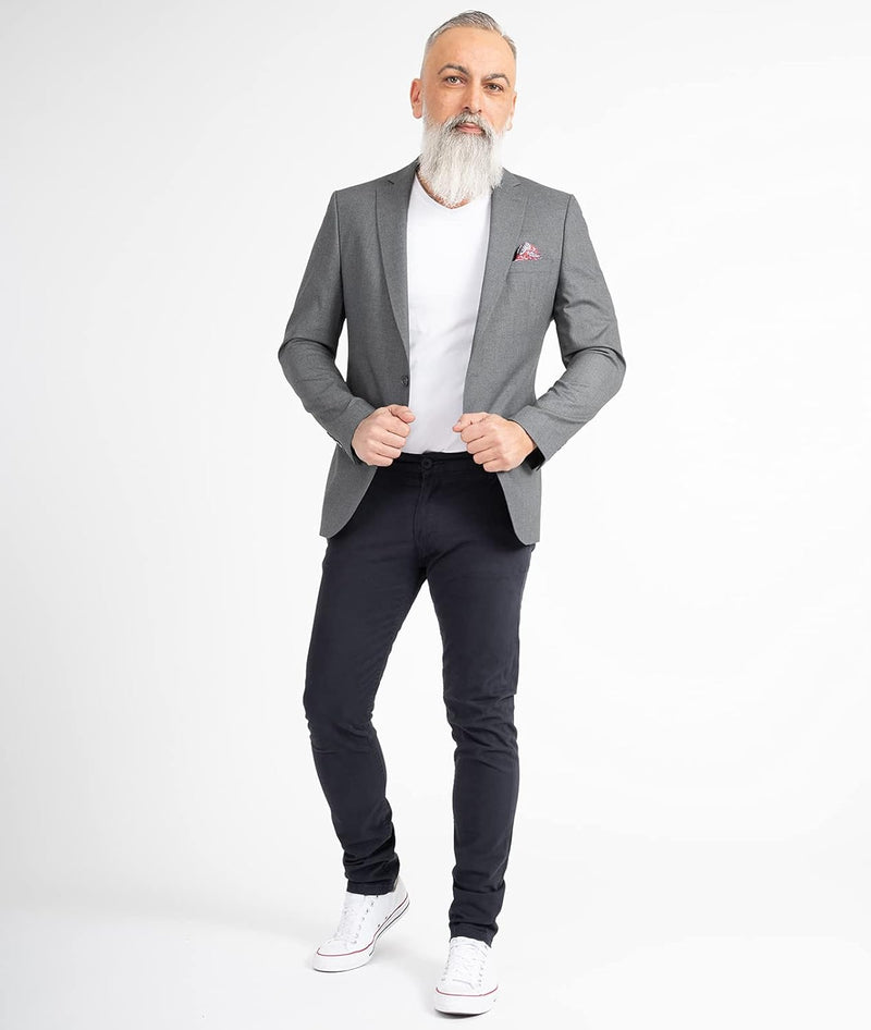 Indumentum Chino Hose Basic Slim Fit IS-305 30W / 30L Dunkelblau, 30W / 30L Dunkelblau