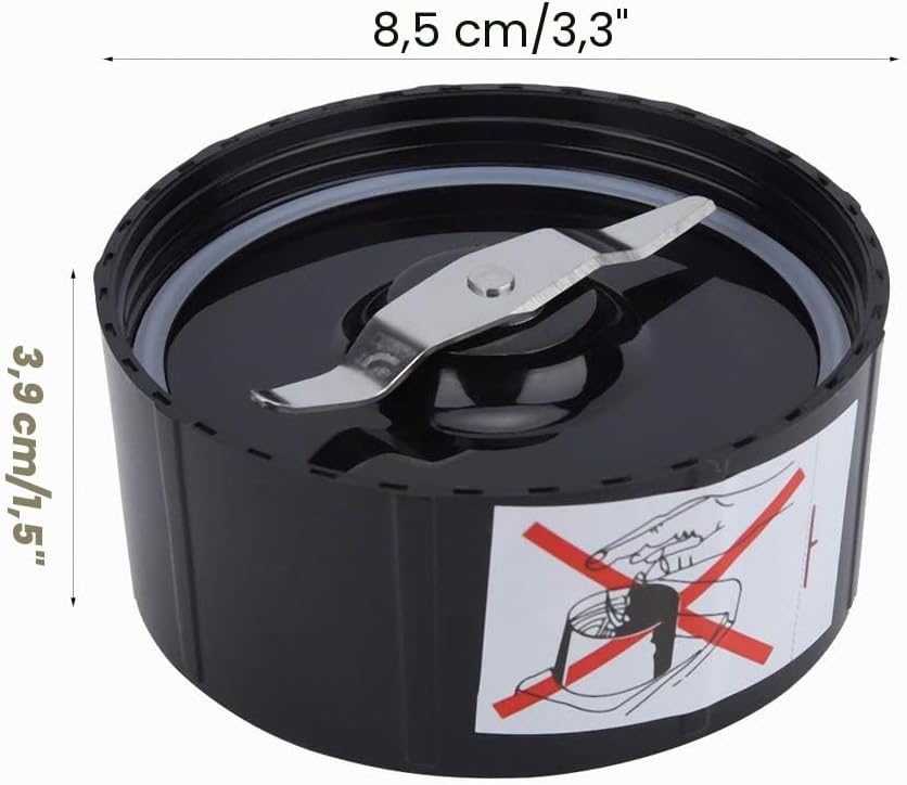 Mixer Blade Ersatz, Extractor Cross/Flat Blade Ersatzteile, Kompatibel mit Magic 250W Mixer, mit Gum