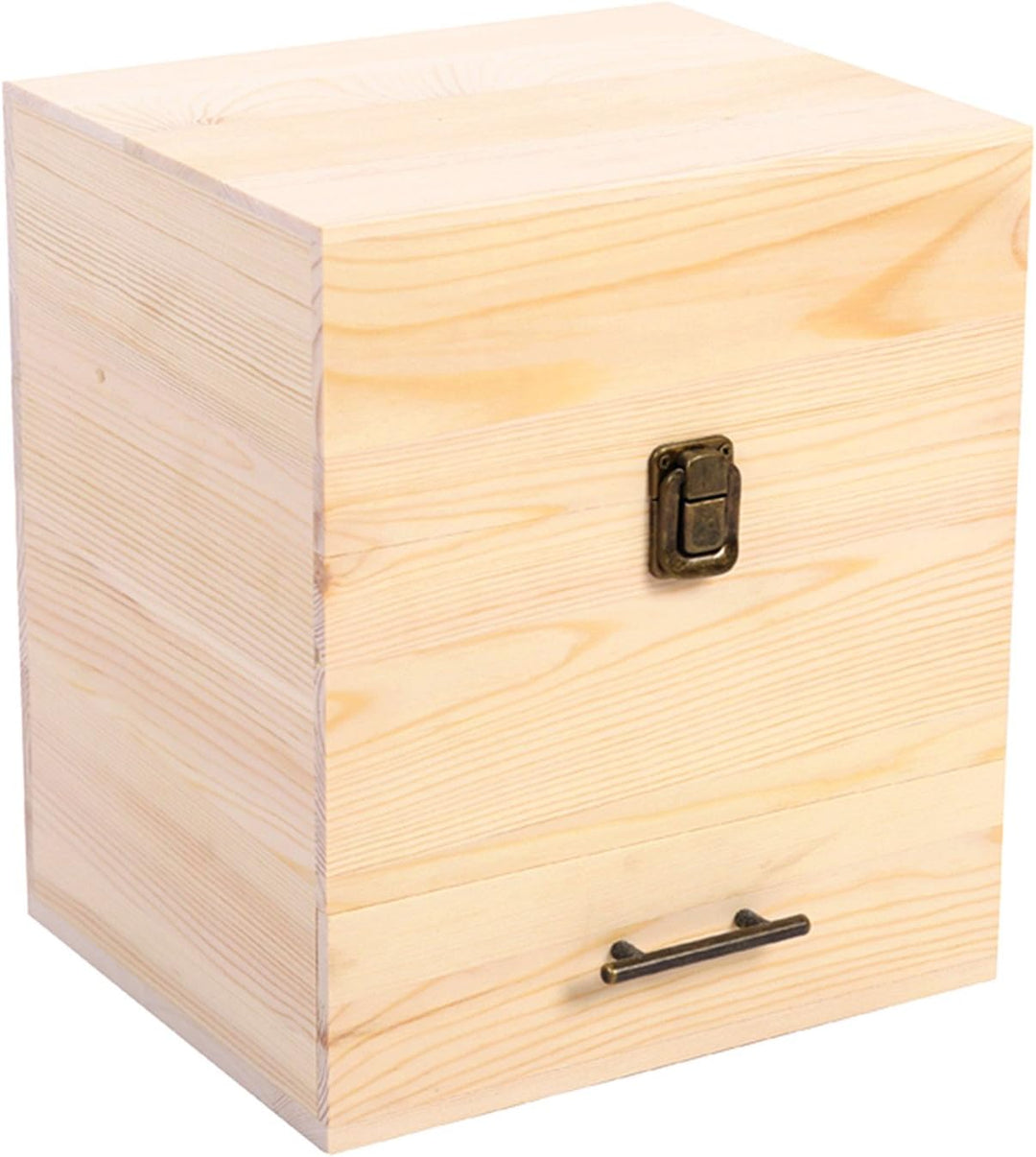 CHSEEA Ätherisches Öl Display Ständer Gestell Halter Organisator, 59 Löcher Holz Box Veranstalter Au