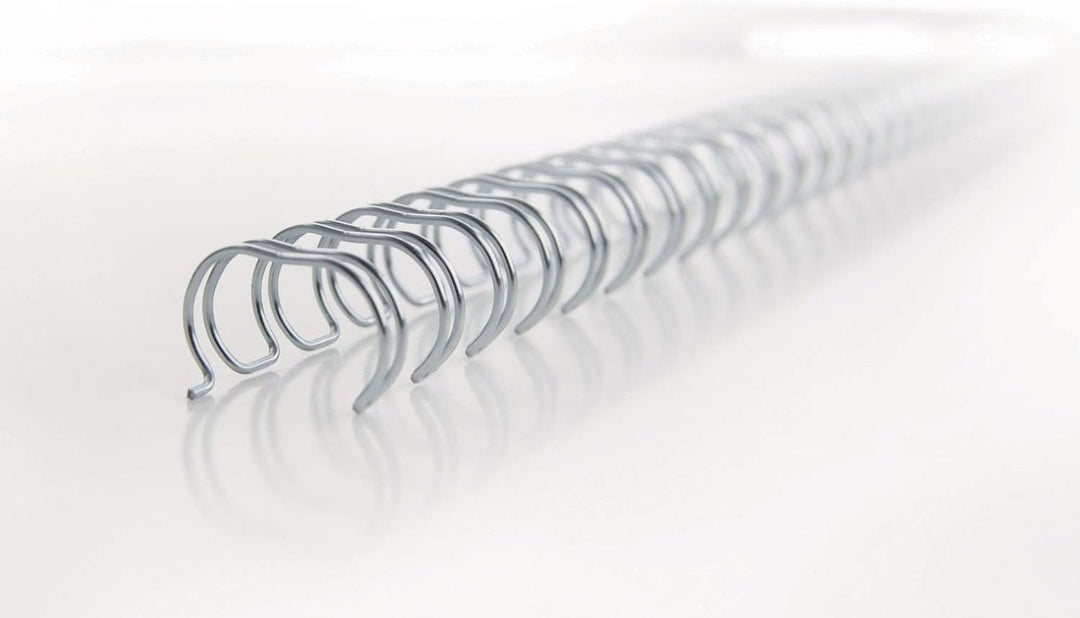 WireBind Drahtbinderücken, 100 Stück, 9.5mm, silber silber 9.5mm, silber 9.5mm