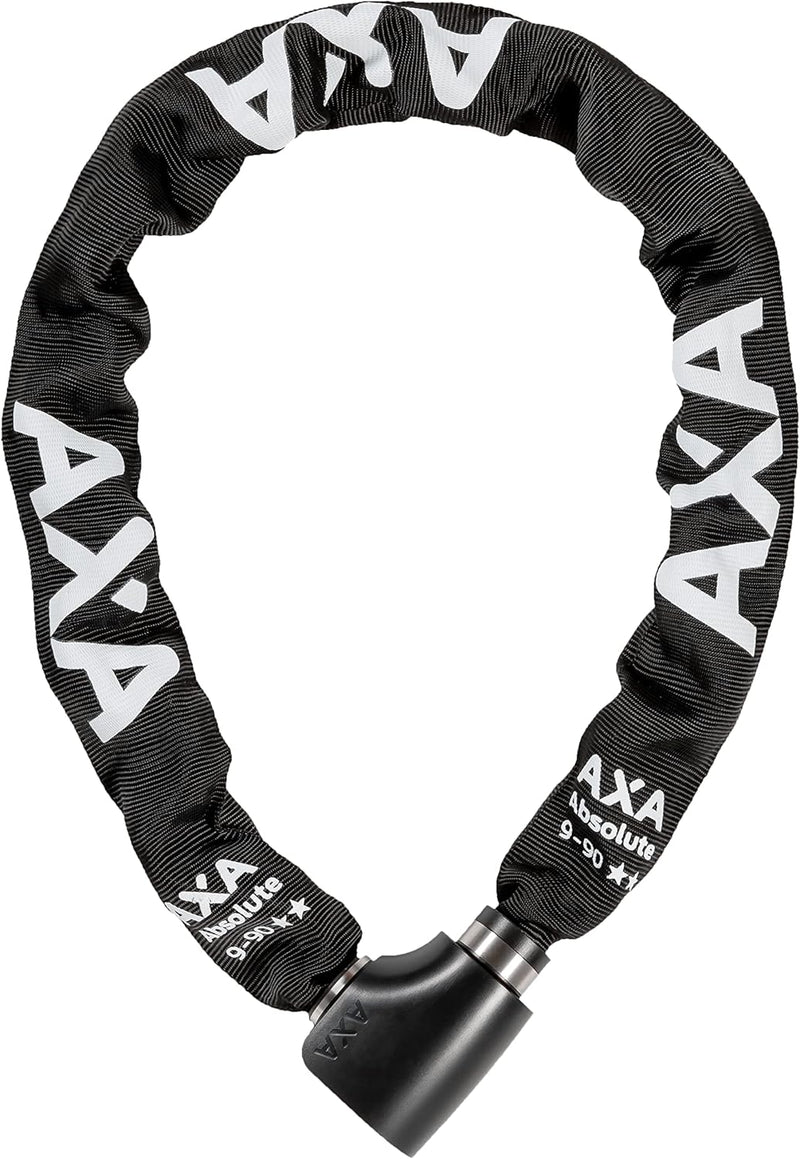 AXA Unisex-Adult Absolute 9-90 Kettenschloss, Black, 59090995SS