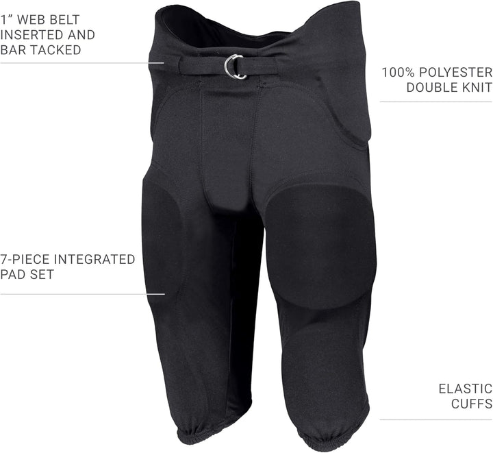 Russell Athletic Integrierte Fussballhose für Jugendliche, 7-teilig S Stealth, S Stealth
