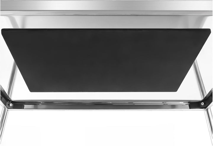 Royal Catering RCSW-5.1 Servierwagen Küchenwagen (5 Etagen, bis 150 kg, Tablettabstand 27 cm, Rammsc