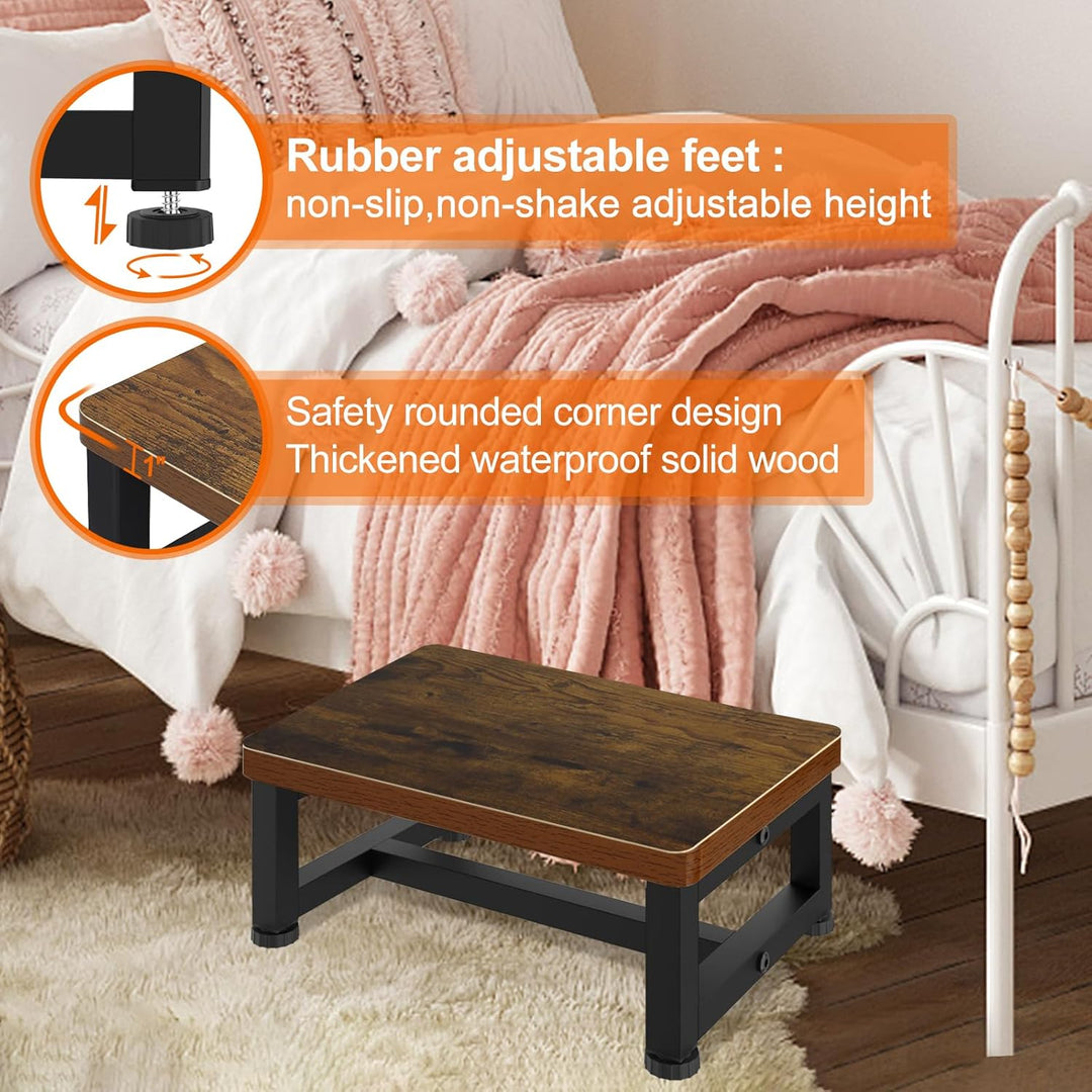 Tritthocker für Erwachsene,Stepping Stools mit 350-LBS Kapazität,Bett Schritte für hohe Betten für E
