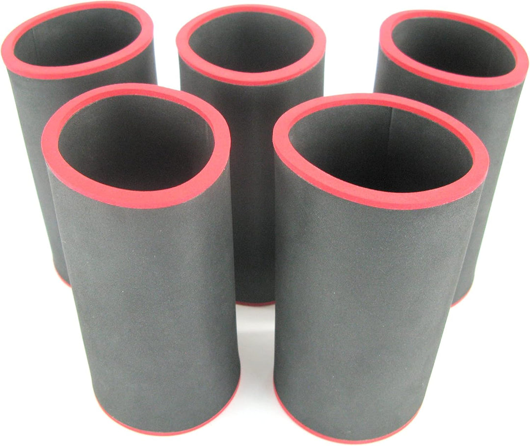 5er Set schwarze Getränkekühler 0,5l Flasche - Bierkühler - Neoprenkühler - passgenau ~Flaschenkühle