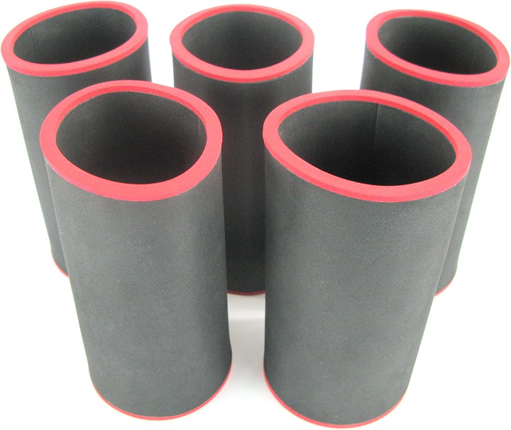 5er Set schwarze Getränkekühler 0,5l Flasche - Bierkühler - Neoprenkühler - passgenau ~Flaschenkühle