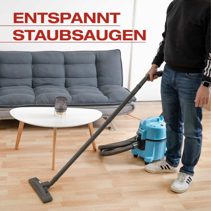 HITACHI Staubsauger CV-400 PRO mit HEPA Filter 7,5L, Beutellos - Profi Bodenstaubsauger 880W, leise