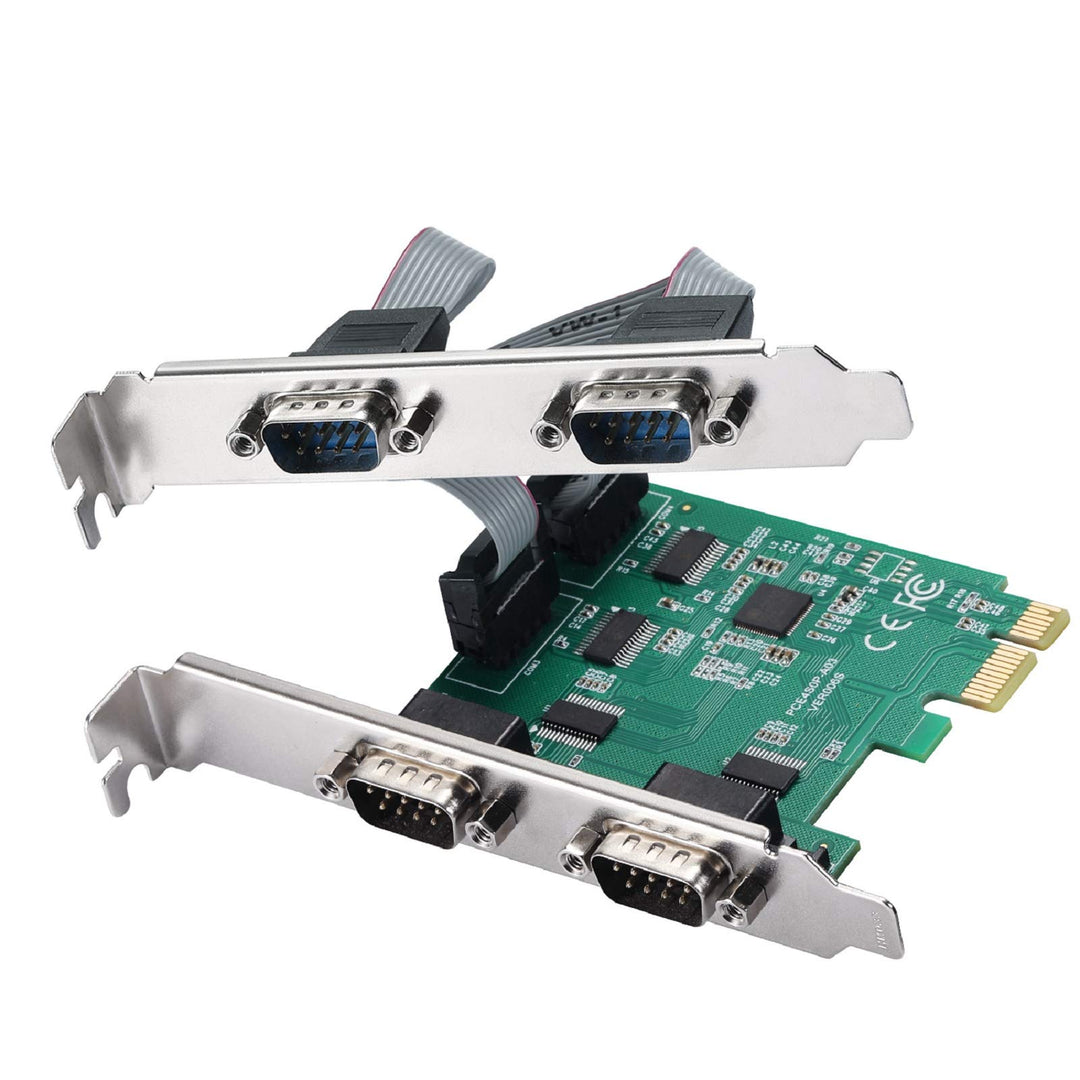 PCI-E zu 4-Port R232 Serieller Port Karte mit Bidirektionalen Geschwindigkeiten von bis zu 250Kbps,