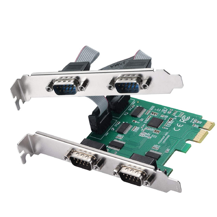 PCI-E zu 4-Port R232 Serieller Port Karte mit Bidirektionalen Geschwindigkeiten von bis zu 250Kbps,