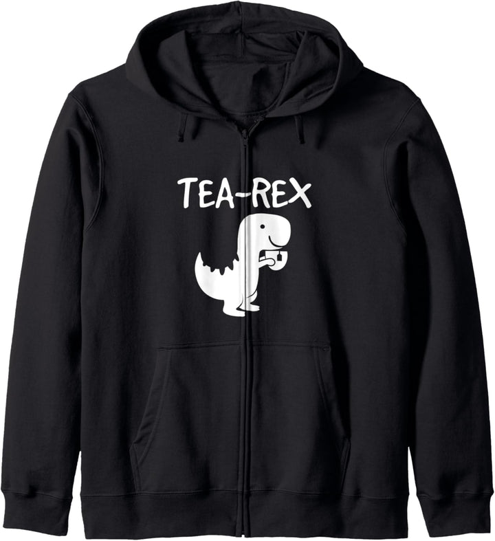Tea Rex Dinosaurier Trinktee Tyrannosaurus Witz Kapuzenjacke