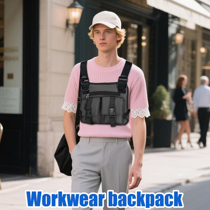 Brusttasche für Männer Leichtes Wander Brustgurt | Rucksäcke Für Pendeln Camping Training Radfahren