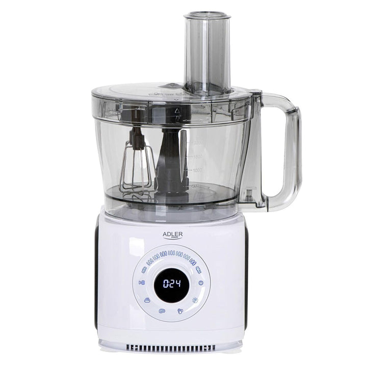 Adler AD 4224 12in1 Küchenmaschine mit LCD-Anzeige, Roboter mit 7 Geschwindigkeiten, Knetmaschine mi
