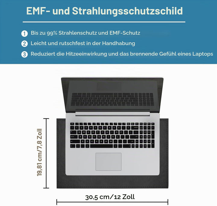 Laptop Pad Protection, 30 * 40 cm, EMF-Schutz-Laptop-Pad, Strahlungsblockierendes Computer-Pad, EMF-