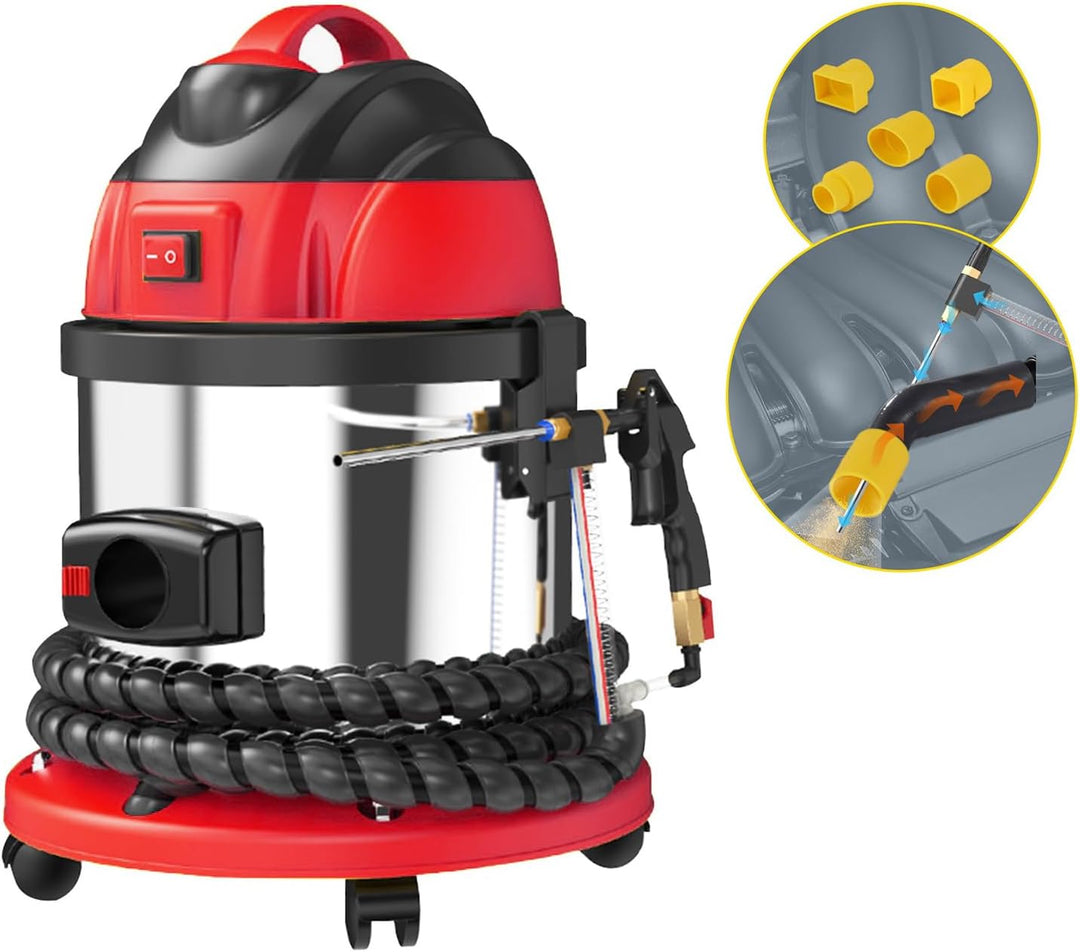 Walnuss Blaster,HTS558 Walnuss Sand DE-Carbon Reiniger,Automobil Walnuss Blaster Reiniger,1200W Moto
