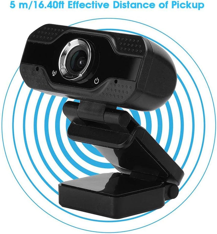 VBESTLIFE Full HD 1080p Webcam mit Mikrofon für Desktop, USB Online Class Computerkamera, Plug & Pla