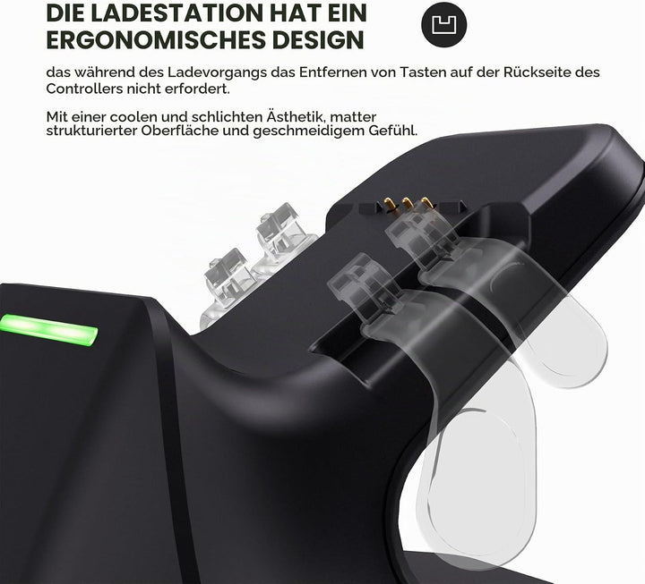 Ladestation für Xbox Elite Series 2 Controller, Magnetische Ladegerät Dock Zubehör für Xbox Elite Se