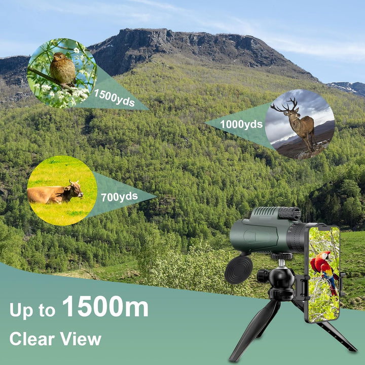10-30 X 50 Monokular Teleskop Monokular Fernglas BAK4 Prisma Mehrschichtige Linsen Mit Stativ Handy-