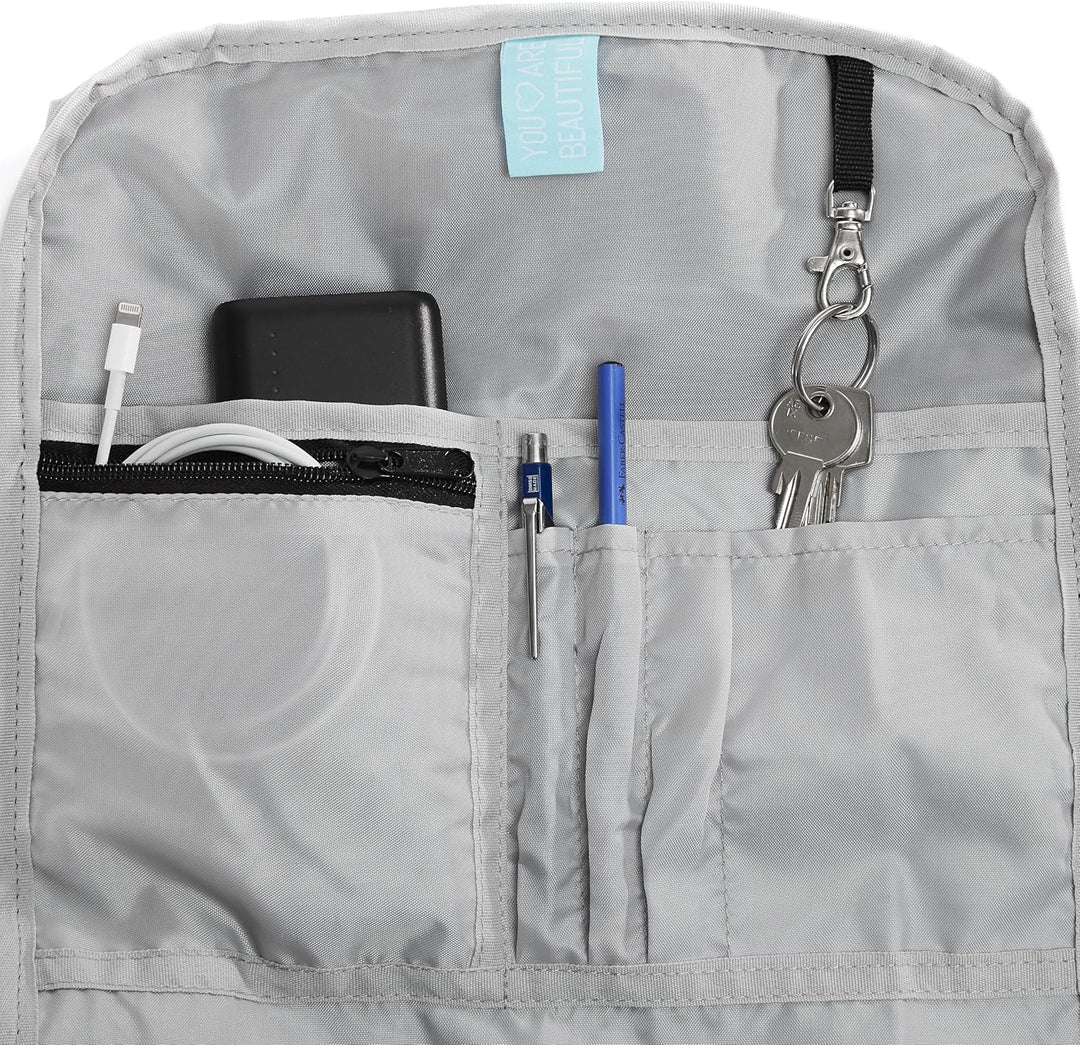 Ela Mo Rucksack Damen - Rolltop schön u. durchdacht - Laptop Rucksäcke für Frauen - Anti Diebstahl T